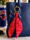 SMU Mustangs Bandana Bag Charm Keychain