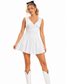 White Eyelet Fit & Flare Game Day Mini Dress