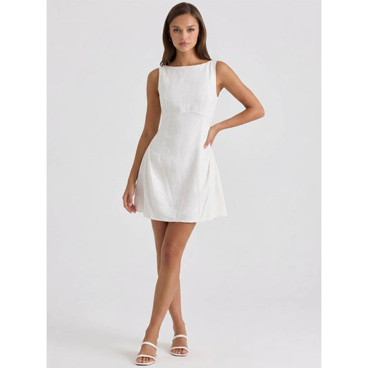 The Saturday in the South Dress - Oatmeal