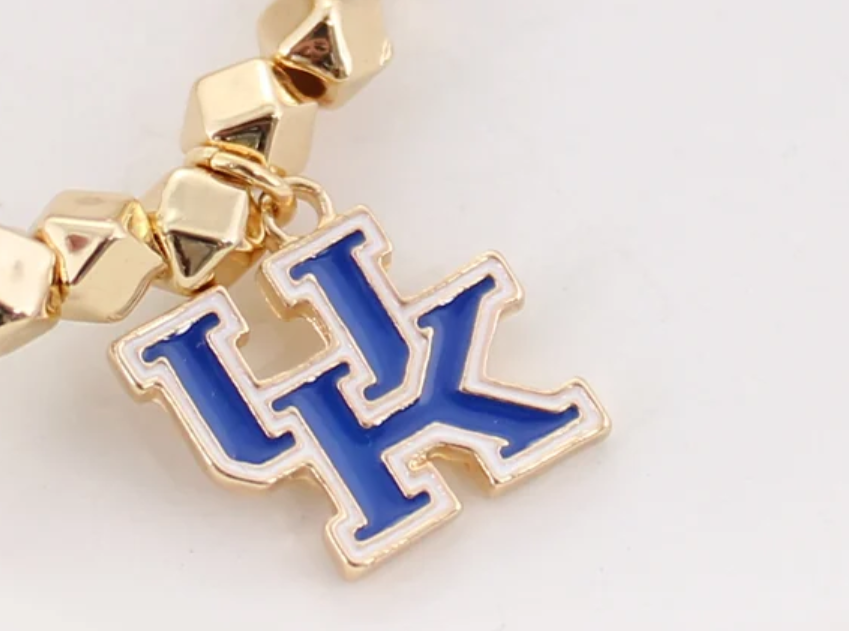 Kentucky Wildcats Gold Stretch Bracelet | Kentucky Game Day Jewelry