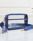 Royal Blue Clear Stadium Crossbody Bag