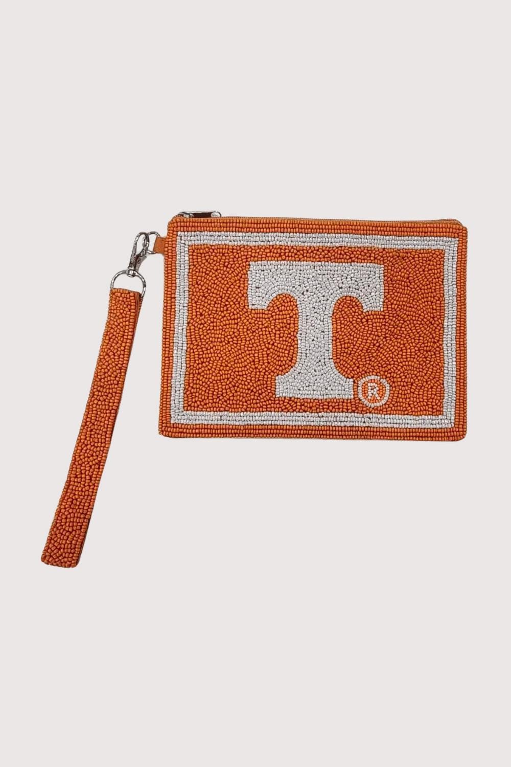 Tennessee Volunteers Beaded Wristlet Pouch