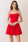 The Scarlett Dress – Red Game Day Fit & Flare Mini Dres