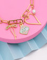 Officially licensed Delta Gamma sorority charm for custom charm bracelets and necklaces