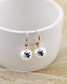 West Virginia Pearl Logo Hoop Earrings