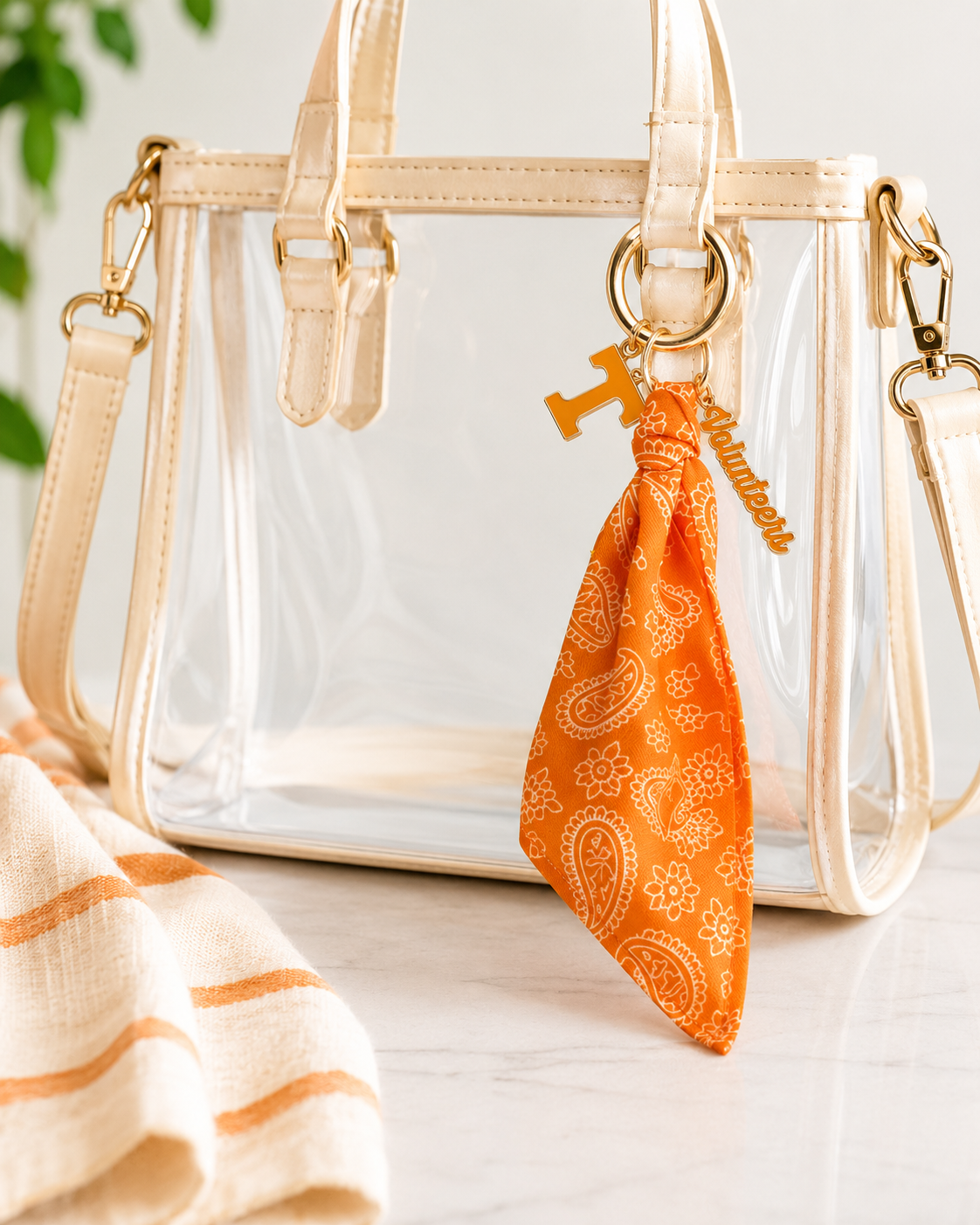 Tennessee Volunteers Bandana Bag Charm Keychain