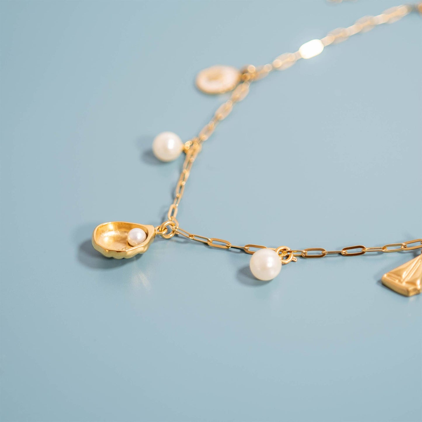 8mm Glass Pearl Charm