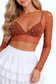 The Lainey Pearl Mesh Top