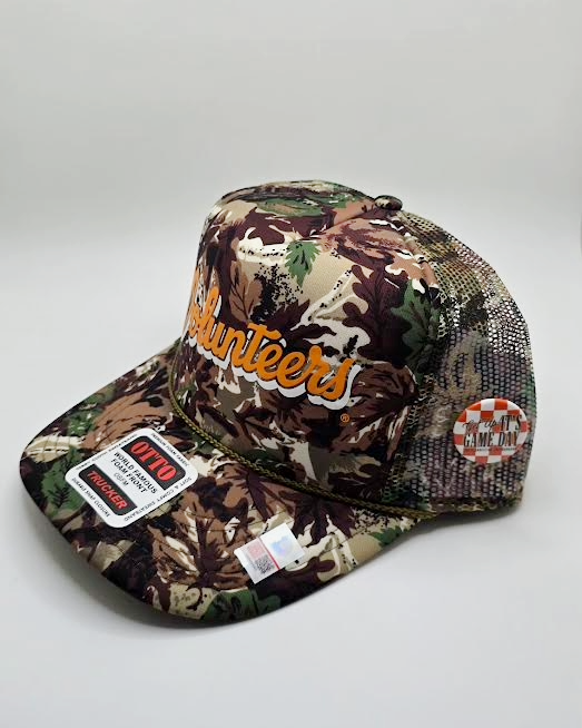 Camo Tennessee Vols Hat | Volunteers Script Game Day Trucker Cap