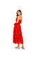 Saturday in Red Eyelet Midi Dress